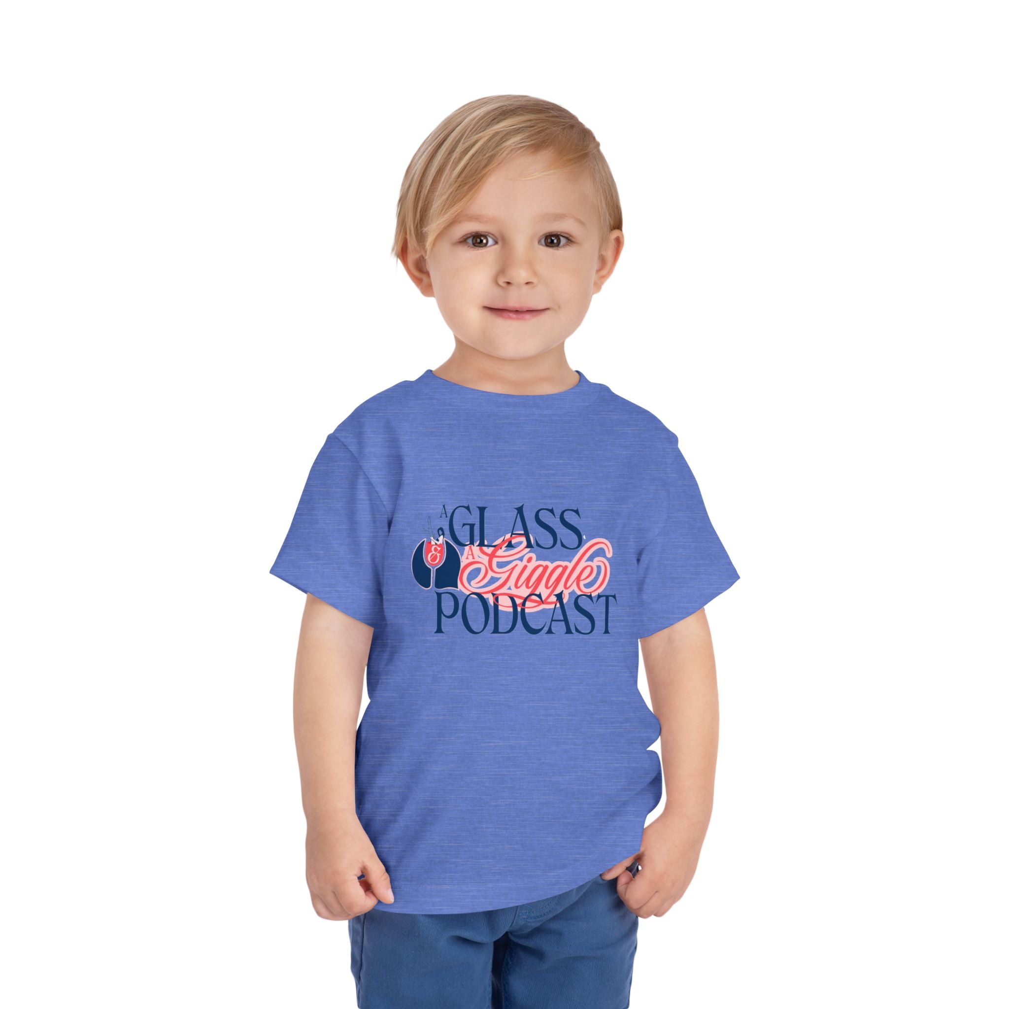 A Glass and a Giggle Signature Toddler Tee