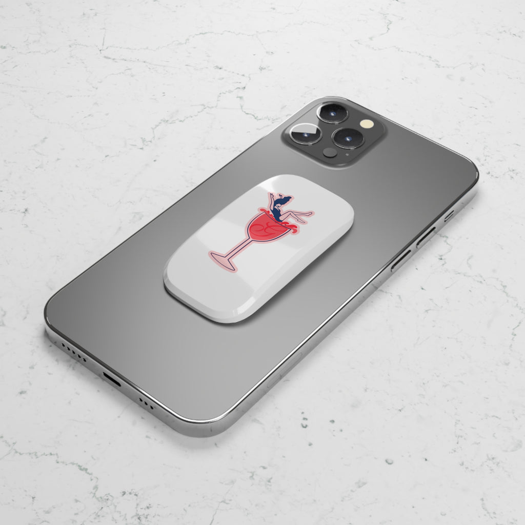 A Glass and a Giggle Signature Cocktail Phone Grip