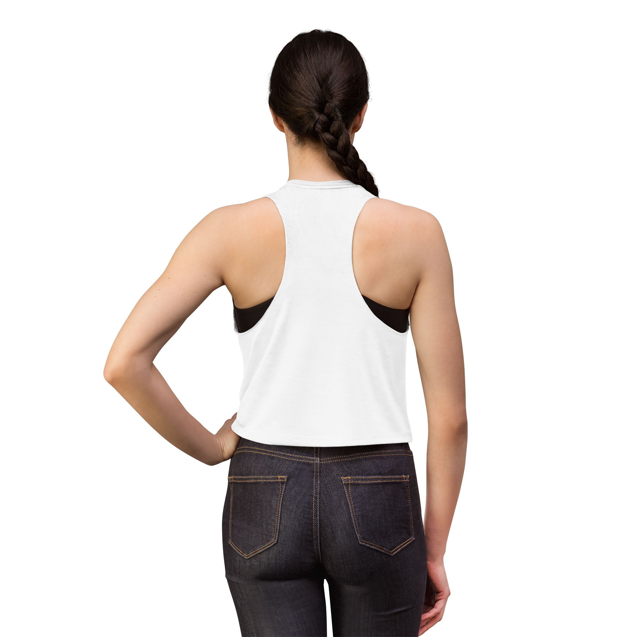 A Glass and a Giggle Signature Crop Tank