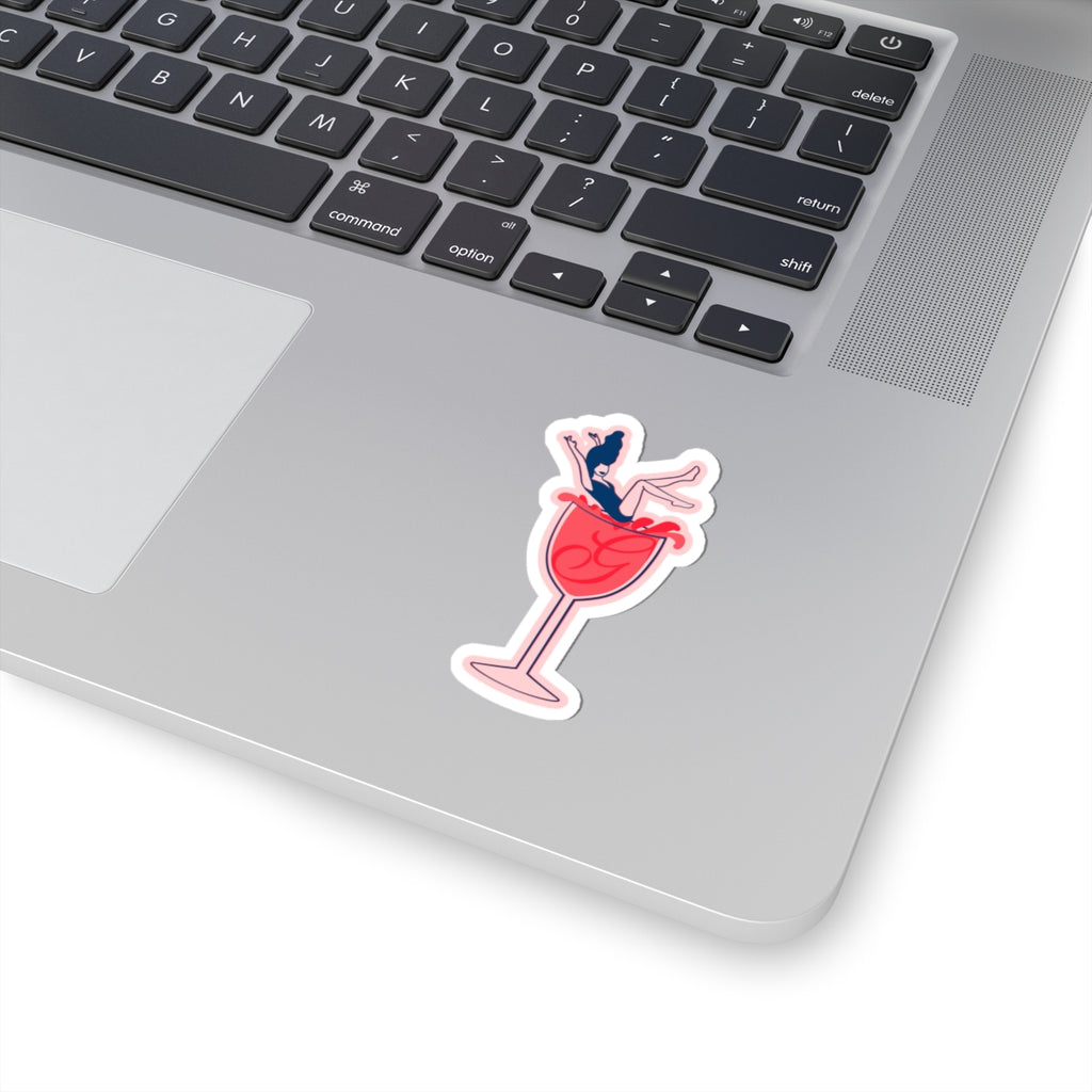 A Glass and a Giggle Signature Cocktail Sticker