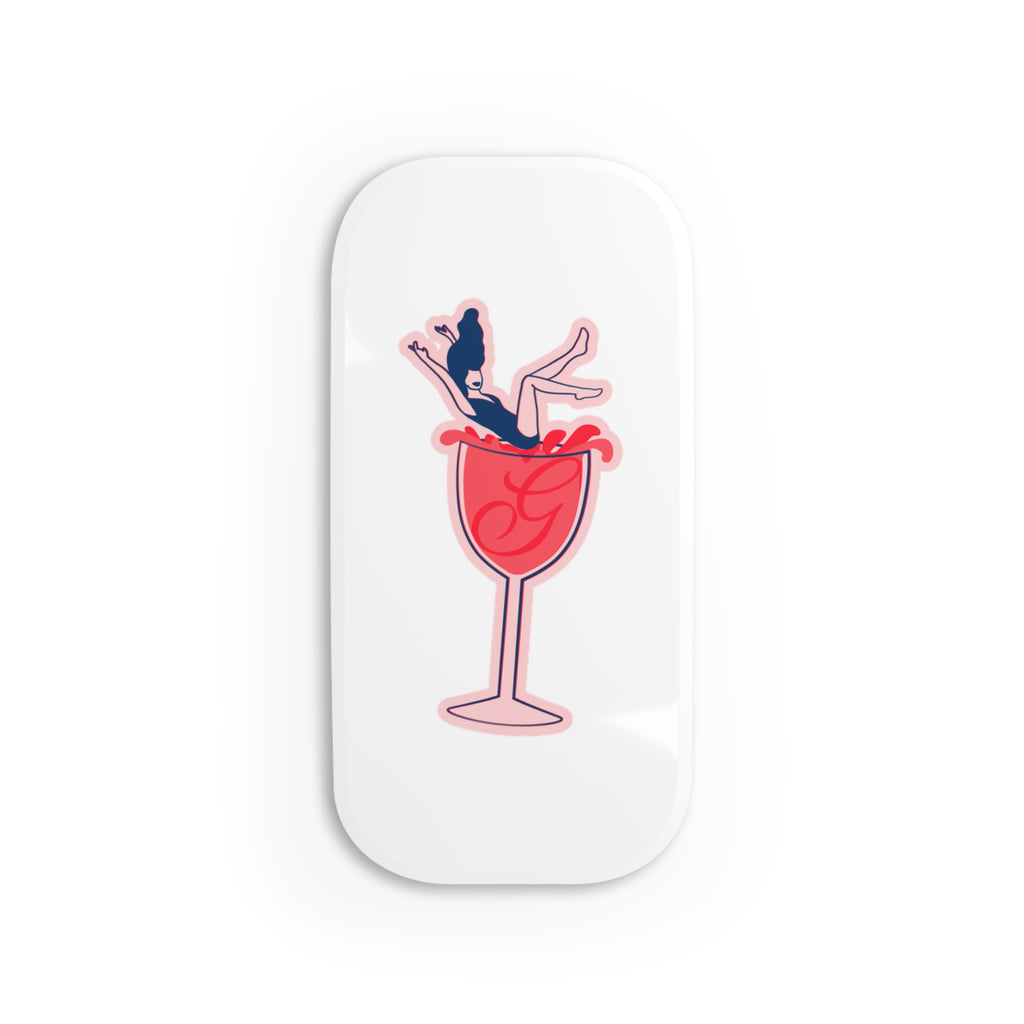 A Glass and a Giggle Signature Cocktail Phone Grip