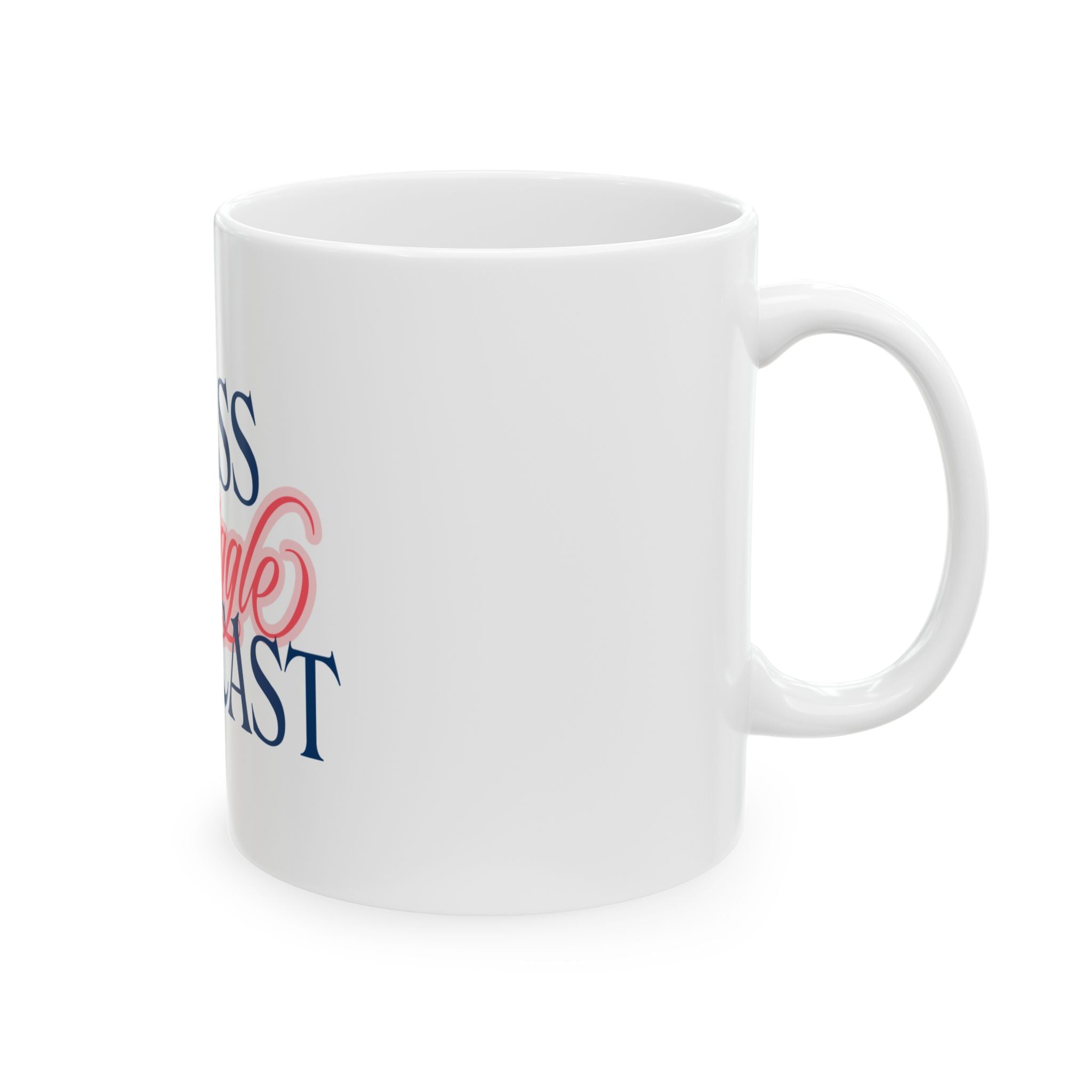A Glass and a Giggle Ceramic Mug