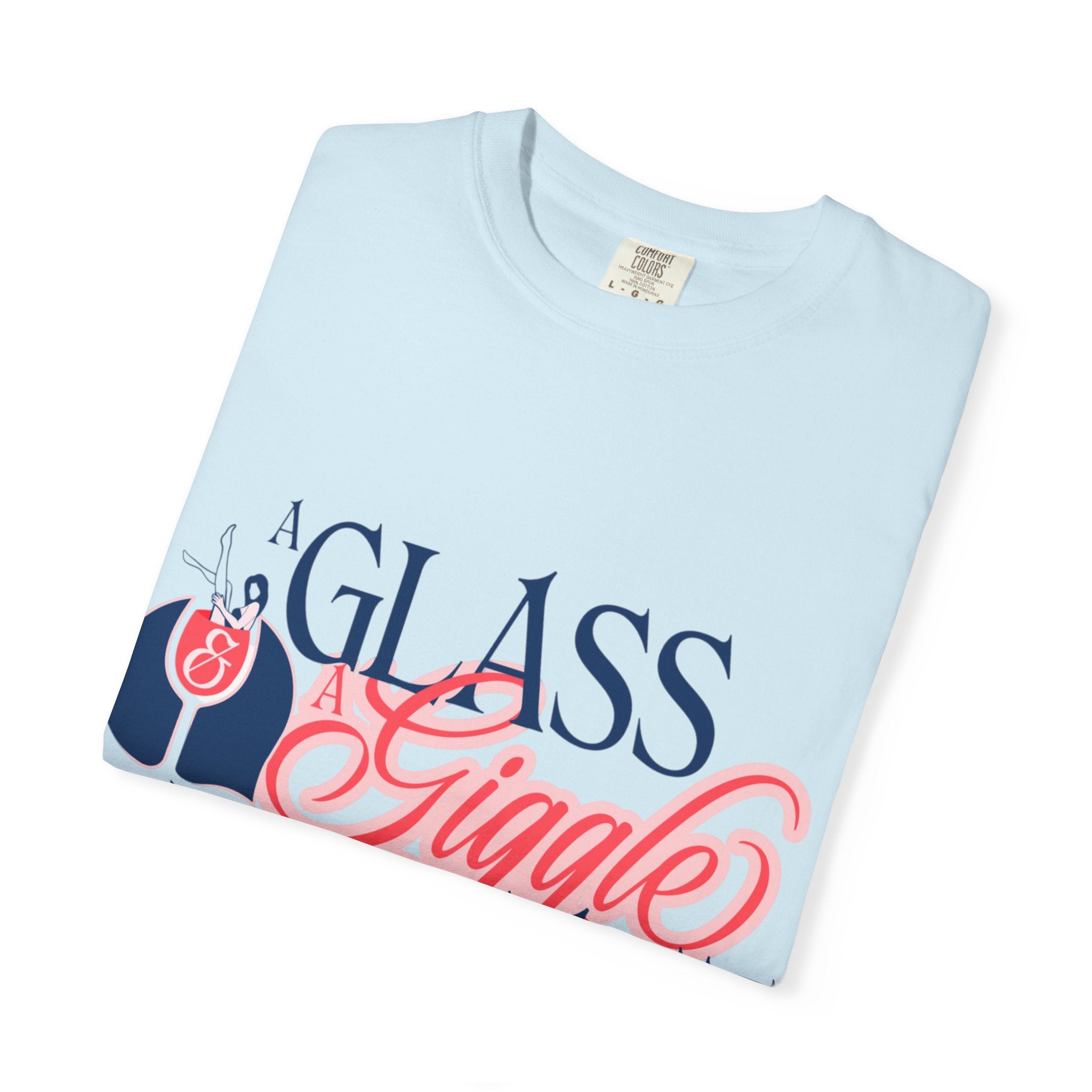 A Glass and a Giggle Signature Graphic Tee