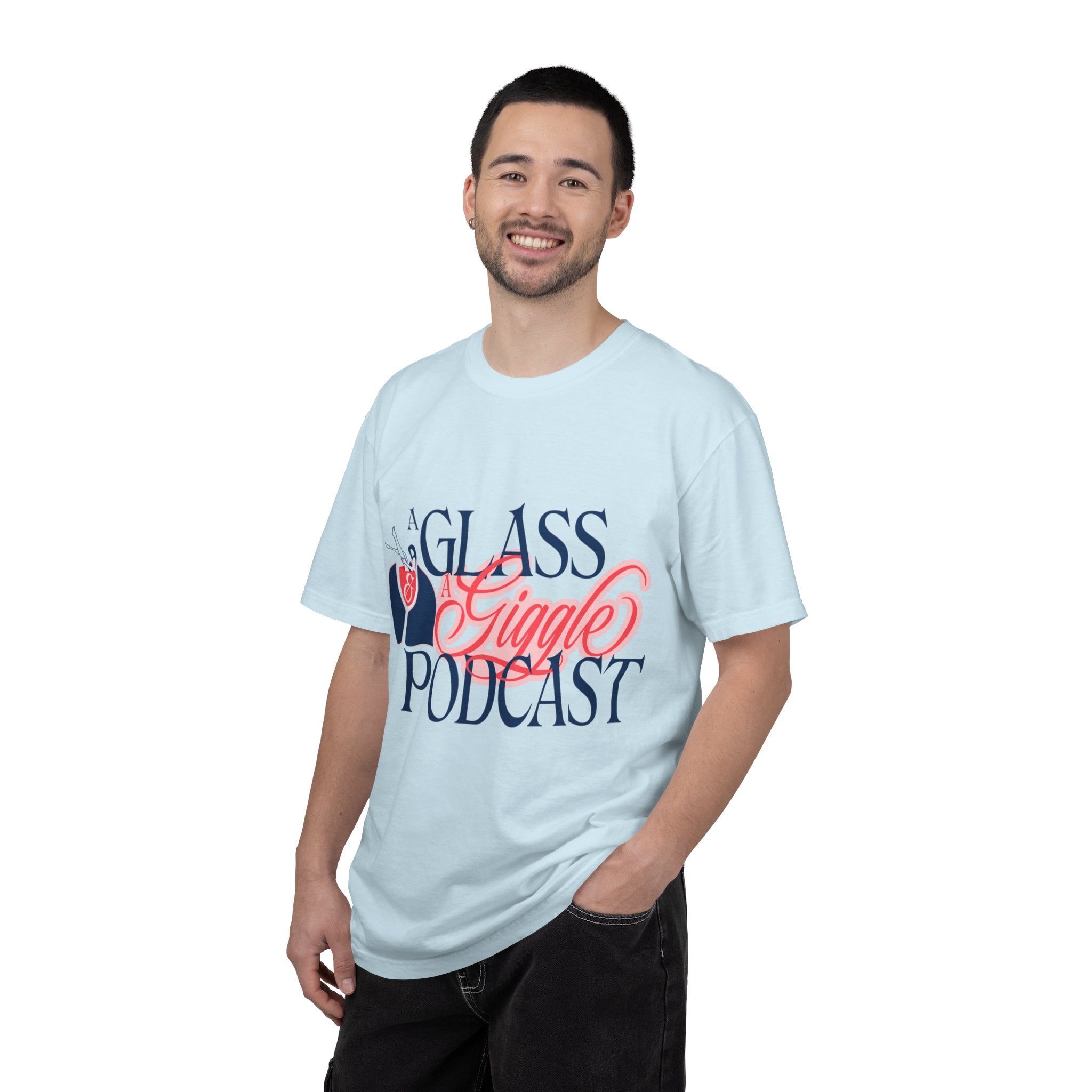 A Glass and a Giggle Signature Graphic Tee