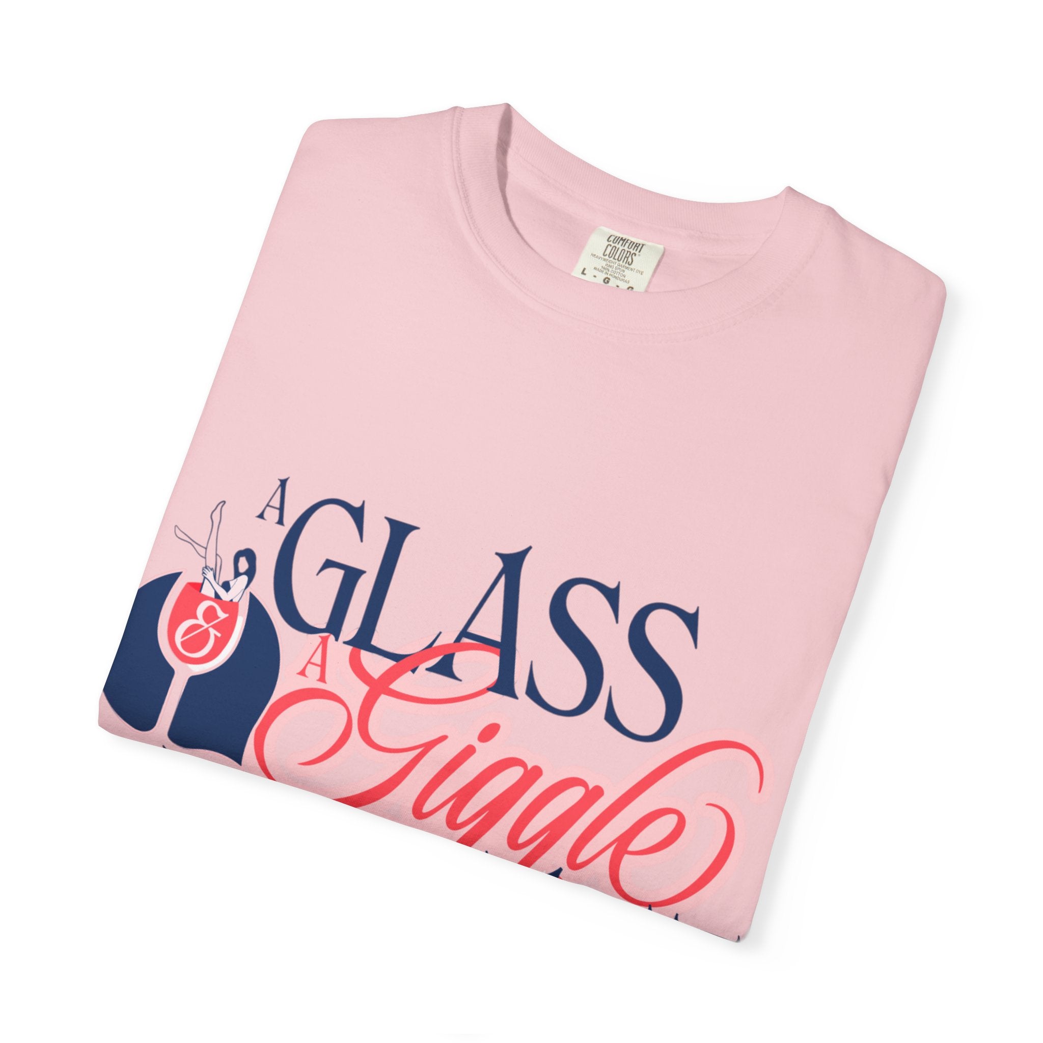 A Glass and a Giggle Signature Graphic Tee