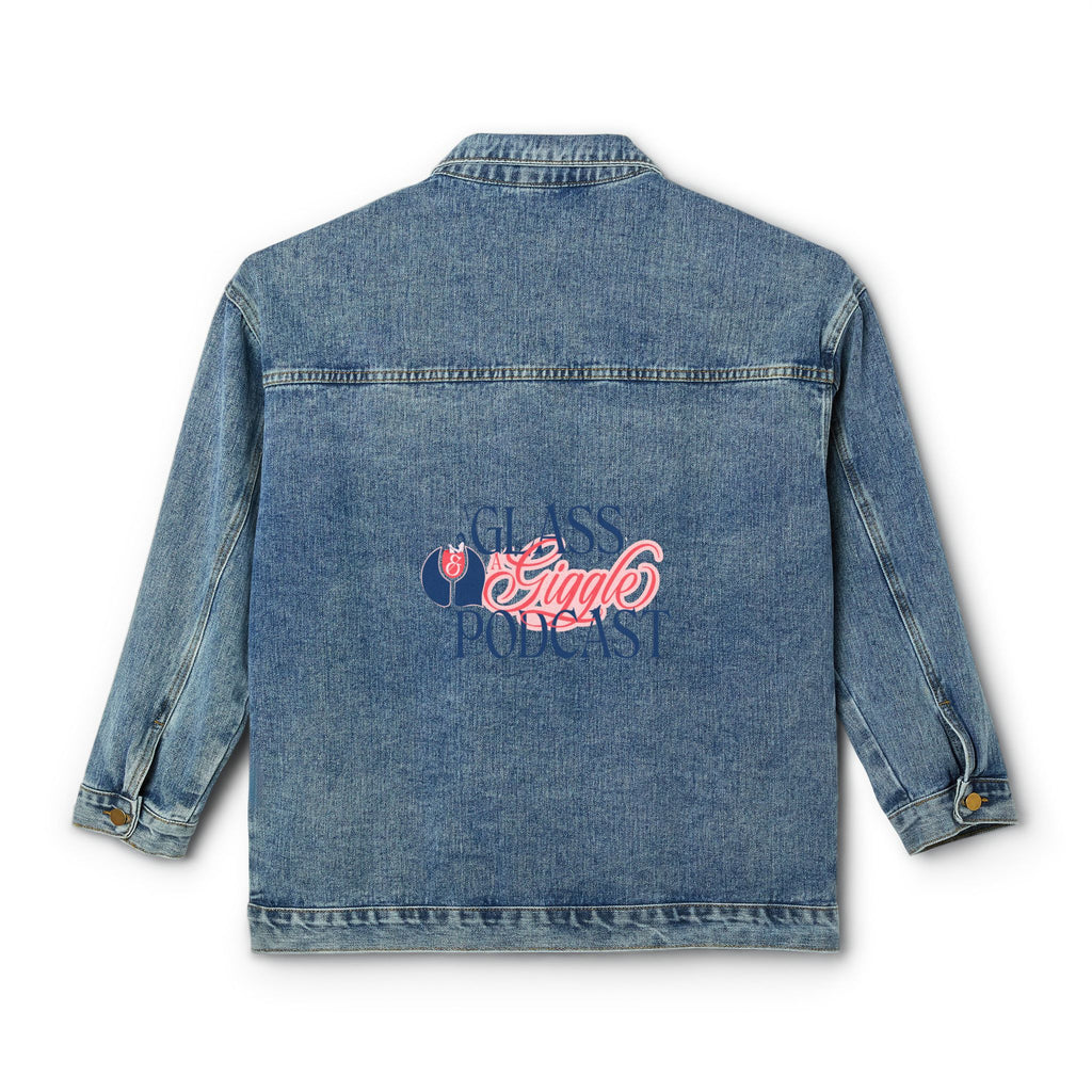 A Glass and a Giggle Signature Denim Jacket