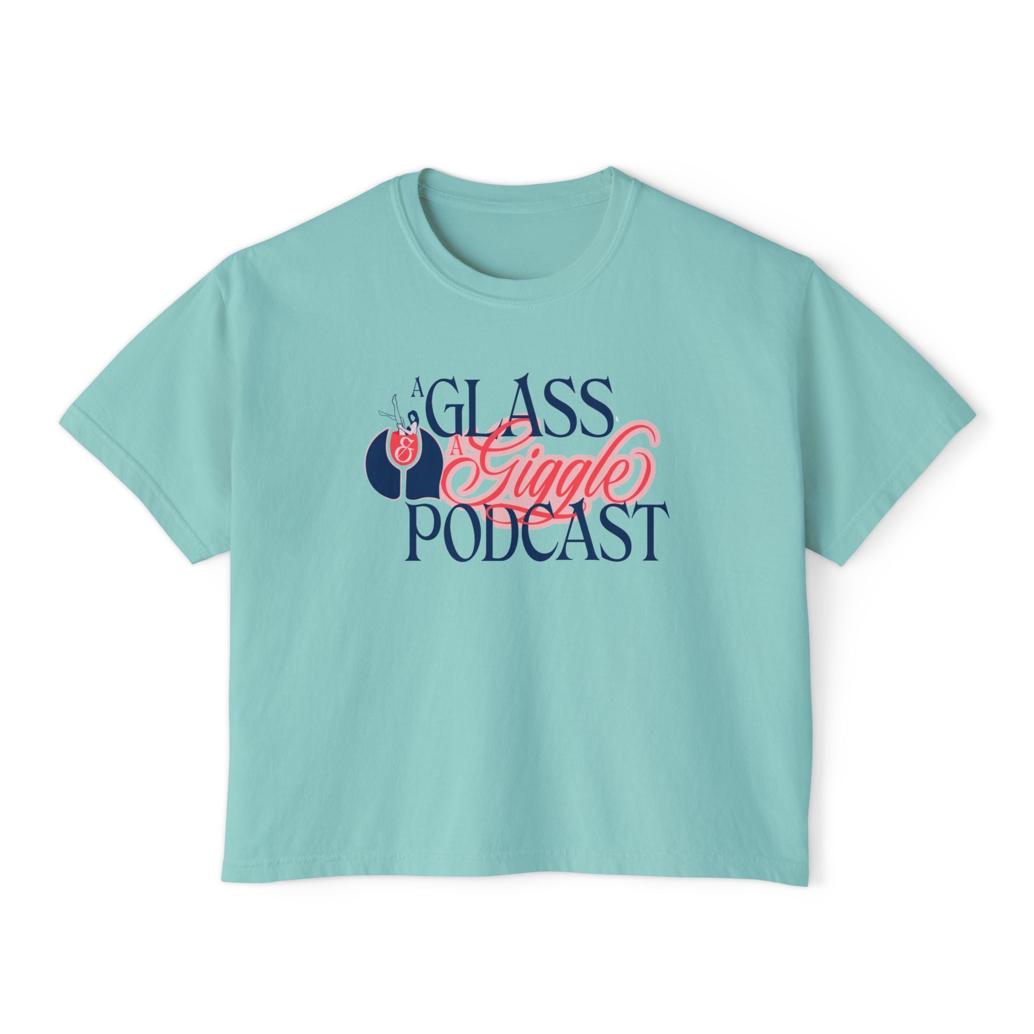 A Glass and a Giggle Signature Boxy Tee