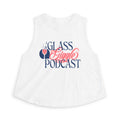 A Glass and a Giggle Signature Crop Tank