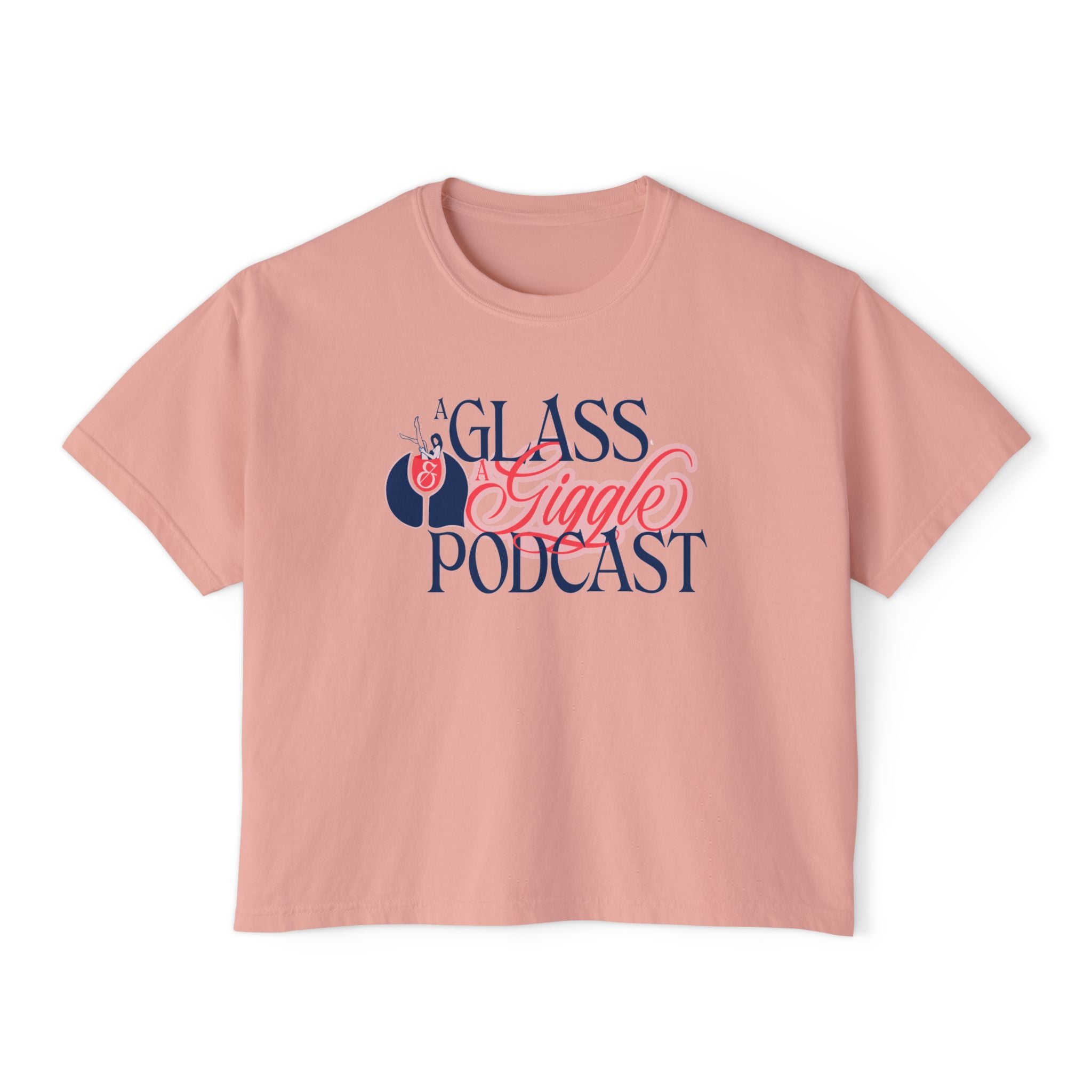 A Glass and a Giggle Signature Boxy Tee
