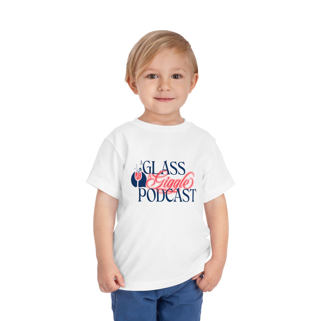 A Glass and a Giggle Signature Toddler Tee