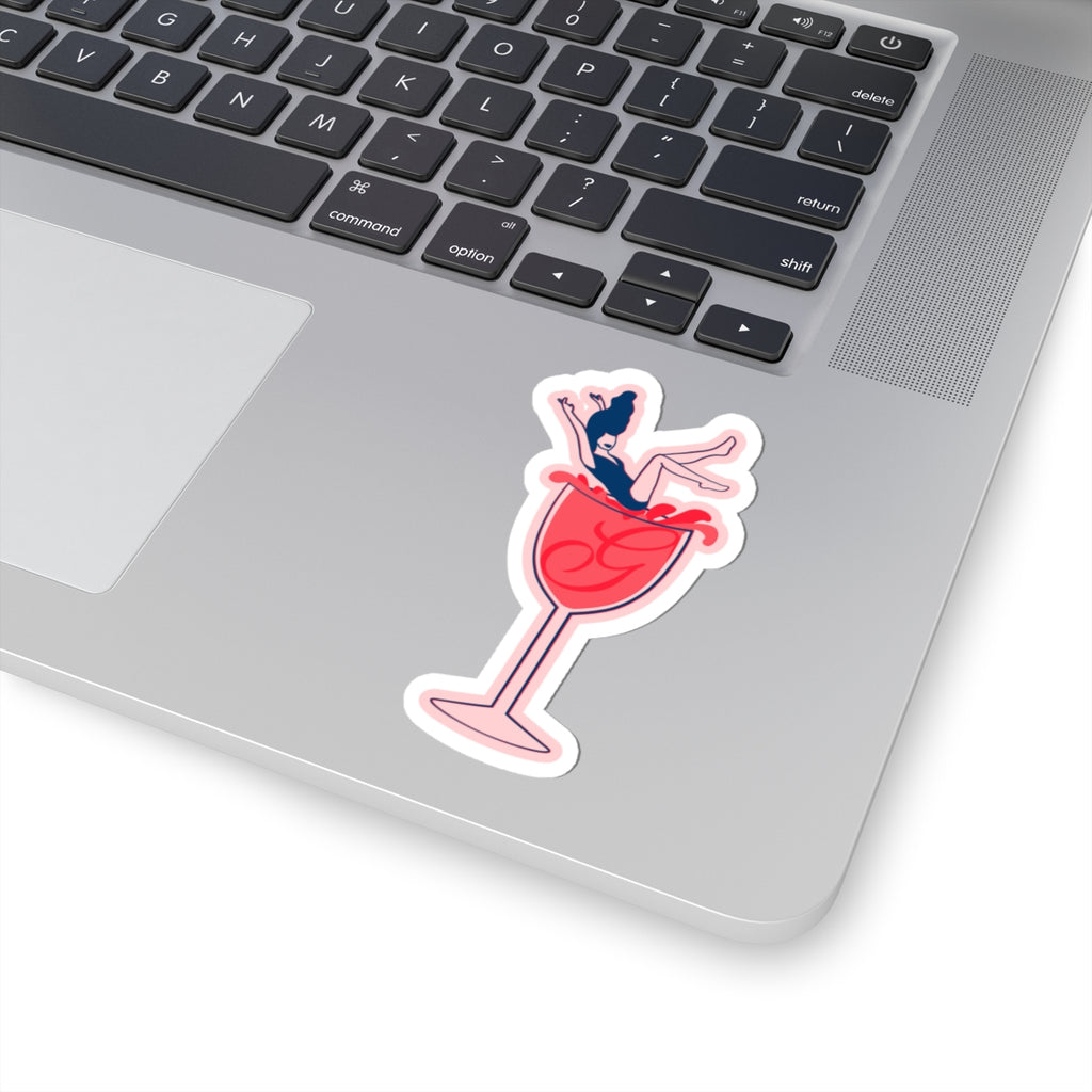 A Glass and a Giggle Signature Cocktail Sticker