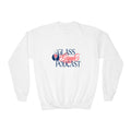 A Glass and a Giggle Signature Youth Crewneck