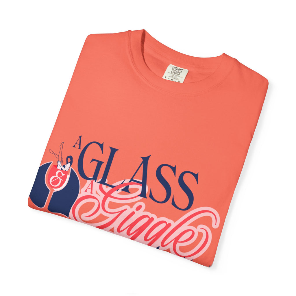 A Glass and a Giggle Signature Graphic Tee