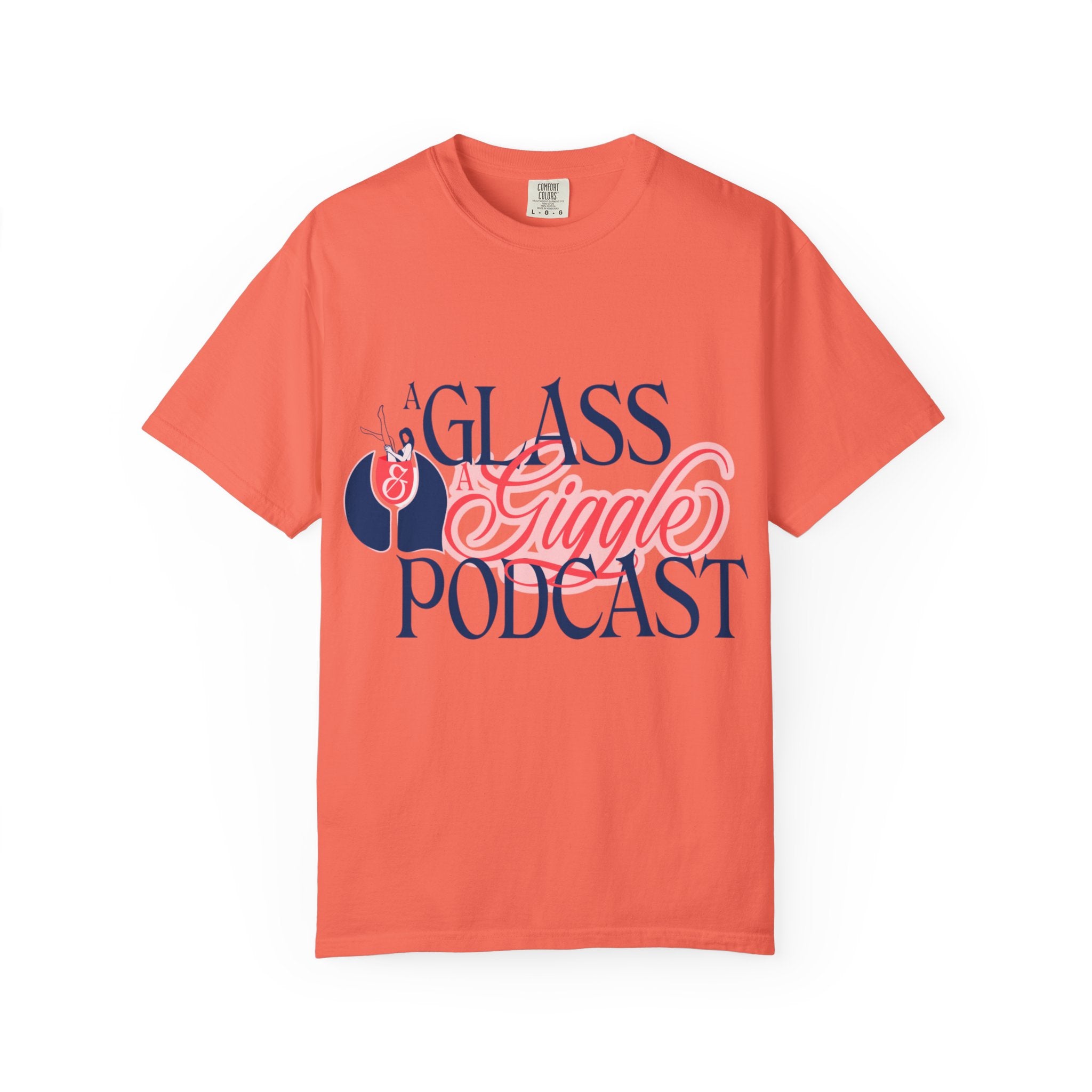 A Glass and a Giggle Signature Graphic Tee