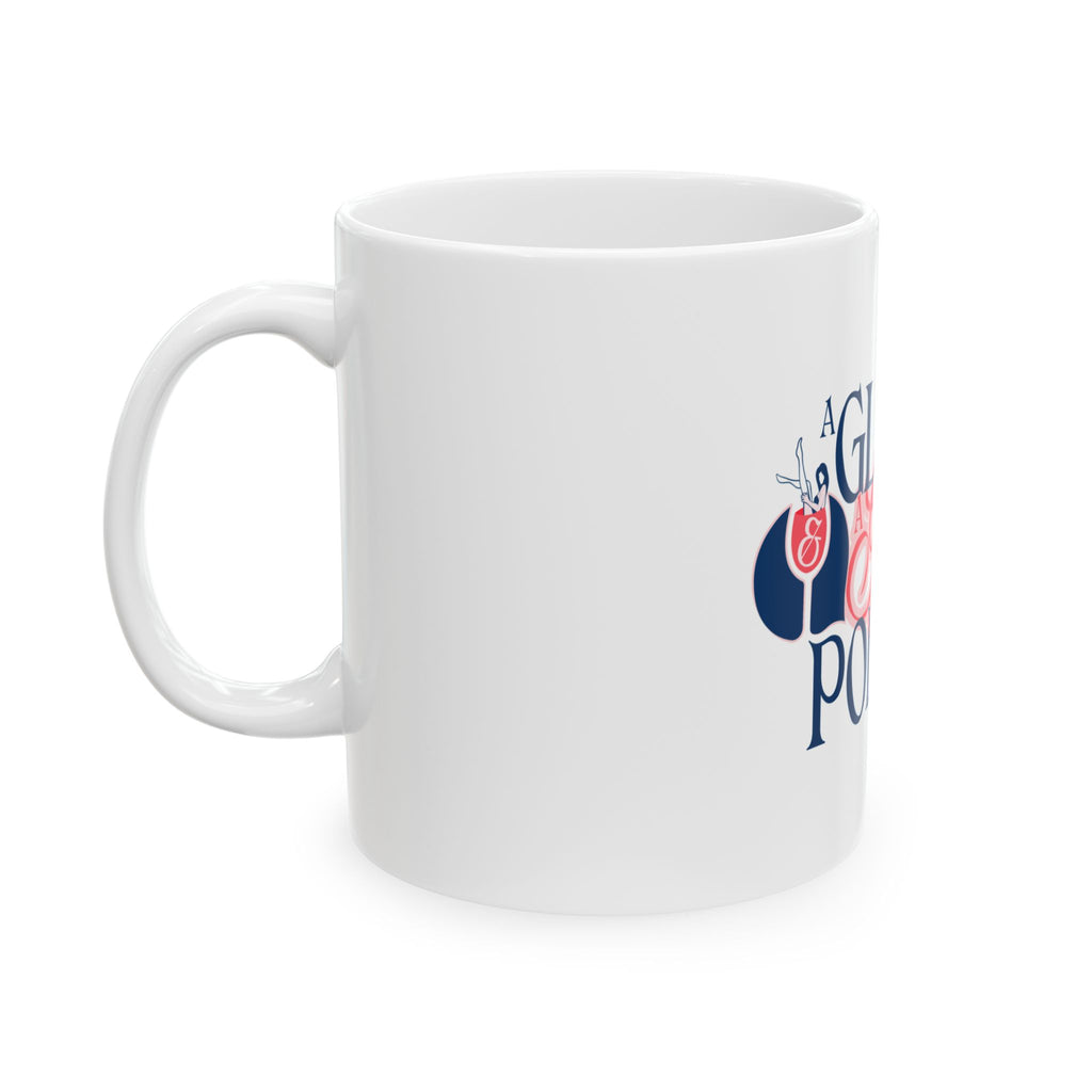 A Glass and a Giggle Ceramic Mug