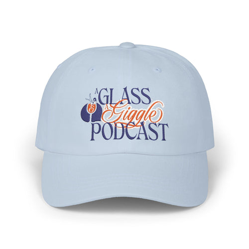 A Glass and a Giggle Embroidered Baseball Hat