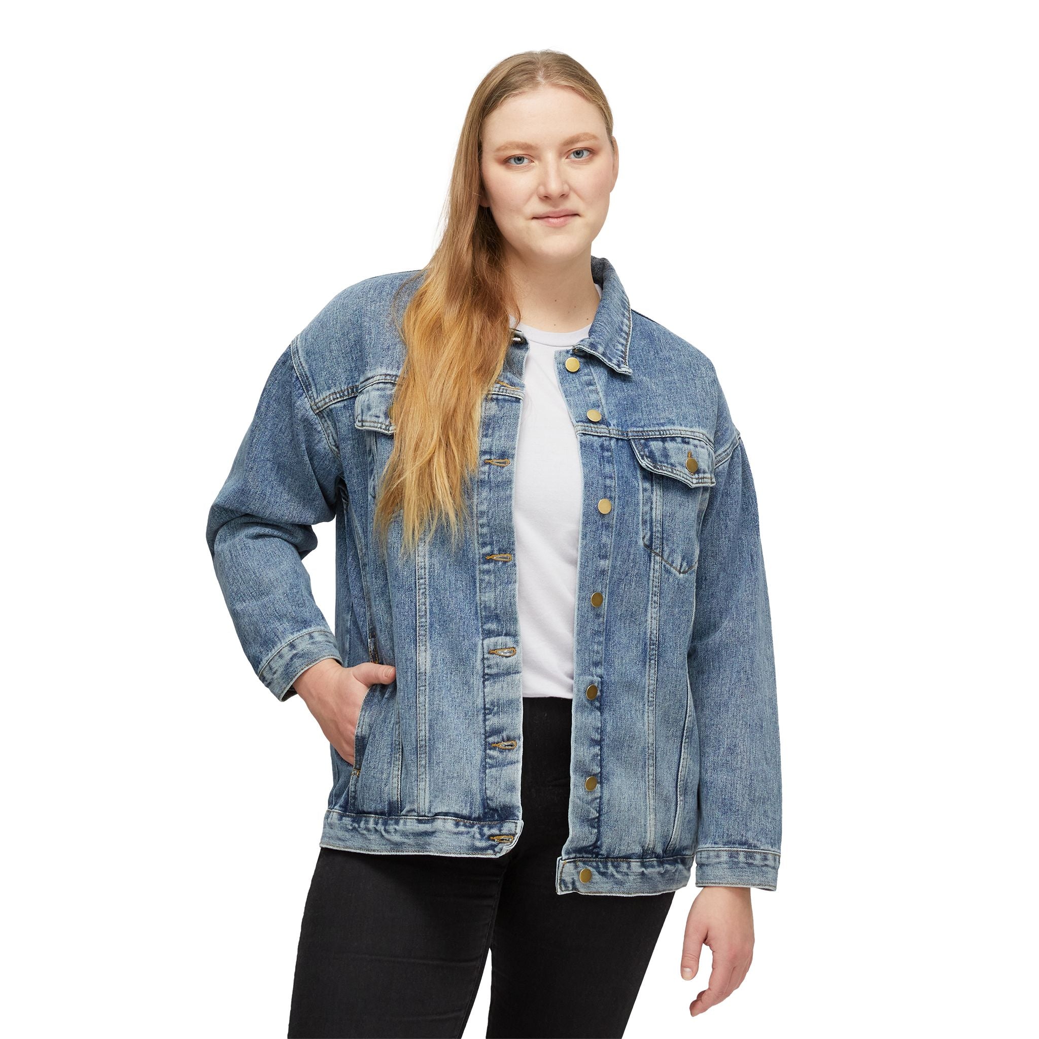 A Glass and a Giggle Signature Denim Jacket