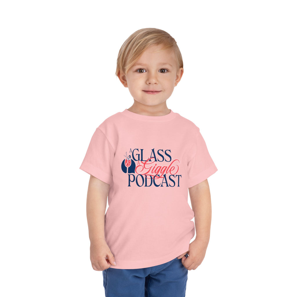 A Glass and a Giggle Signature Toddler Tee