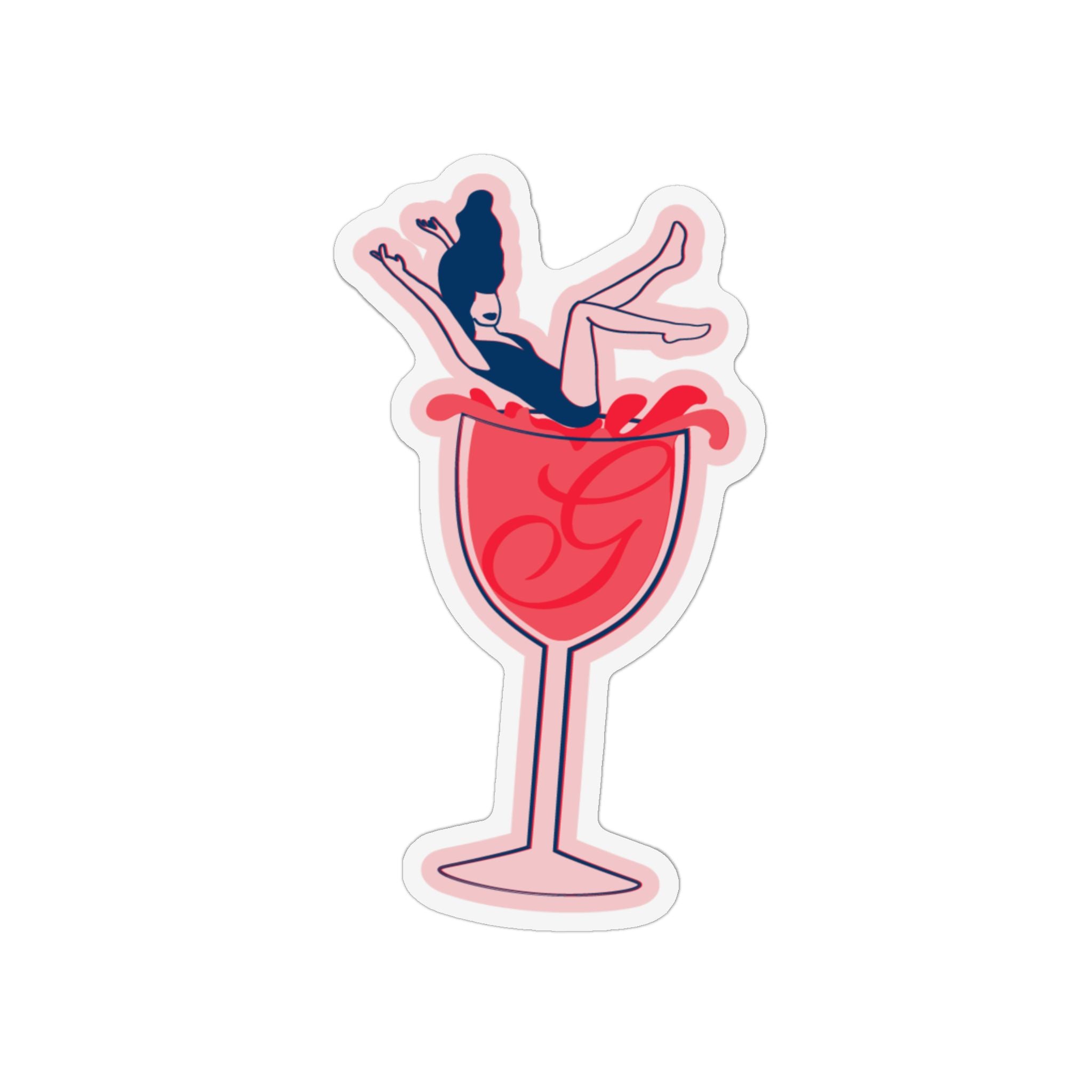 A Glass and a Giggle Signature Cocktail Magnet