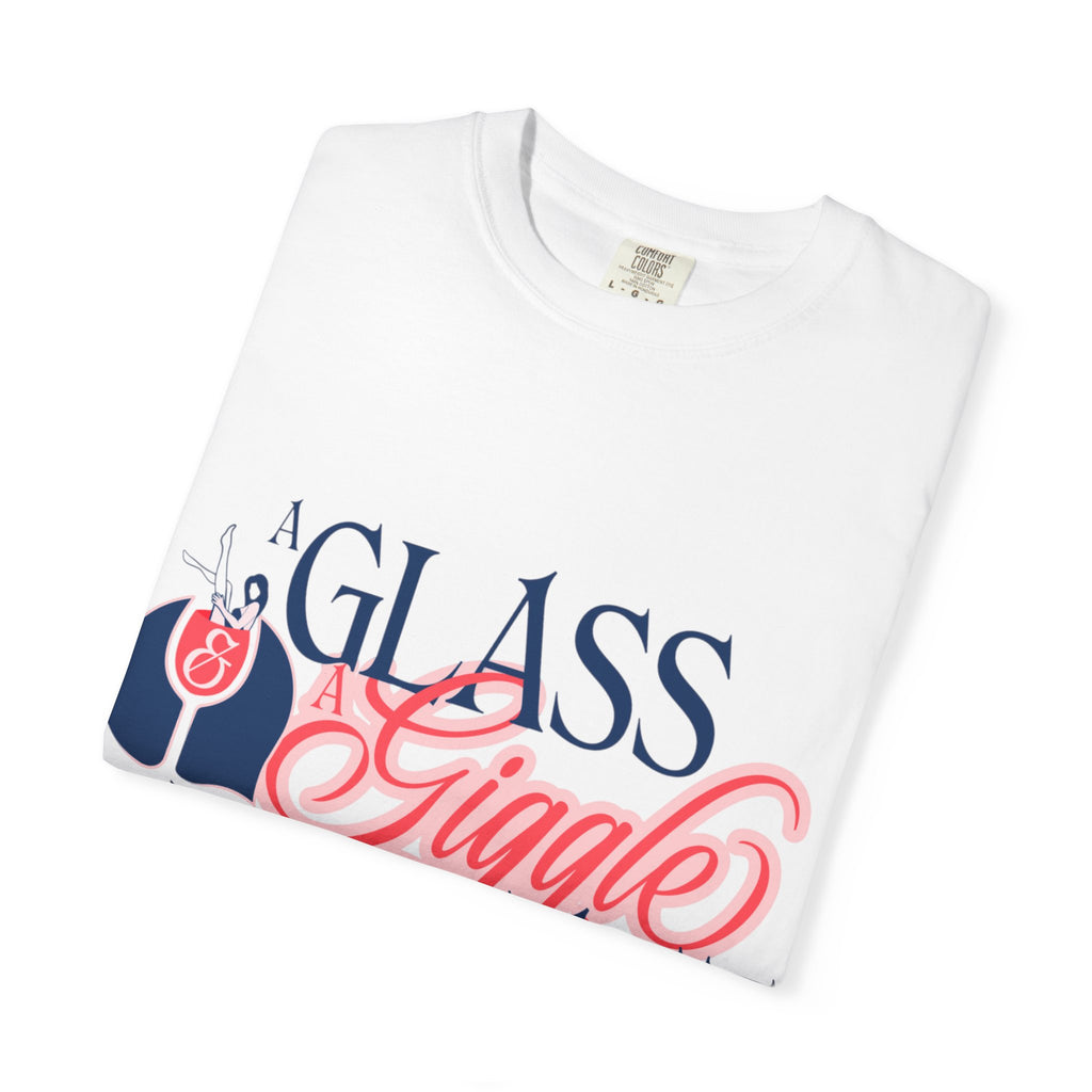 A Glass and a Giggle Signature Graphic Tee