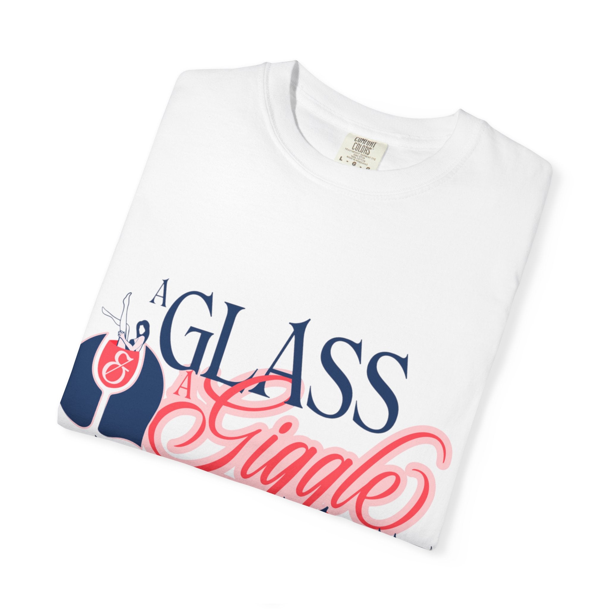 A Glass and a Giggle Signature Graphic Tee